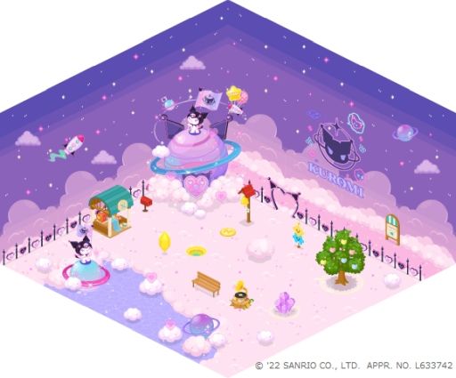 画像ギャラリー No.002のサムネイル画像 / 「LINE プレイ」がサンリオのキャラクター“クロミ”とコラボ。新作ガチャのテーマは“#世界クロミ化計画”