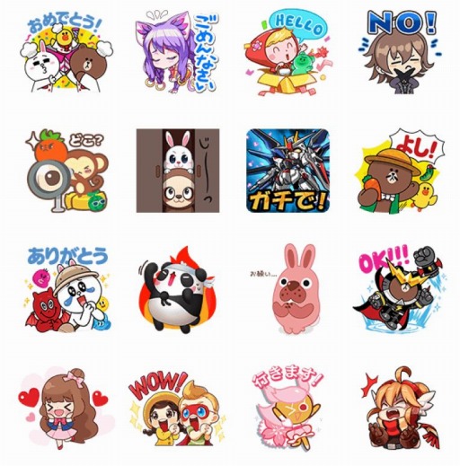 画像ギャラリー No.002のサムネイル画像 / 「LINE GAME」4周年記念LINEスタンプを配布。24タイトルが参加するビンゴイベントを開催