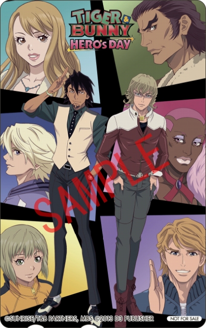 画像ギャラリー No.003のサムネイル画像 / 「TIGER & BUNNY 〜HERO'S DAY〜」ヒーローのイラストが描かれた各店舗別オリジナル特典が公開