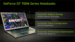 画像ギャラリー No.004のサムネイル画像 / NVIDIA，GeForce GT 700Mシリーズの新製品5モデルを発表。GeForce 700Mシリーズの「GPU Boost 2.0」対応も明らかに