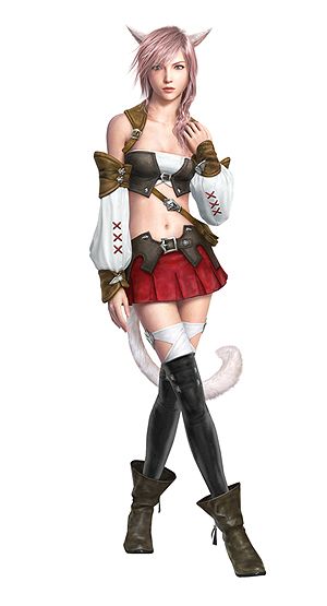画像ギャラリー No.002のサムネイル画像 / ライトニングが「FFXIV：新生エオルゼア」に，ミコッテが「LIGHTNING RETURNS: FFXIII」にそれぞれ登場。FFシリーズコラボ企画「FINAL FANTASY GO THERE」の第1弾が発表