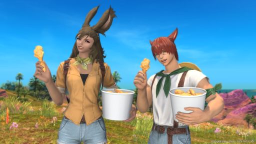 画像ギャラリー No.004のサムネイル画像 / 「FFXIV」×ケンタッキー・フライド・チキン,第2弾を6月10日に開始。コラボ商品購入でエモート「フライドチキンを食べる」が入手できる