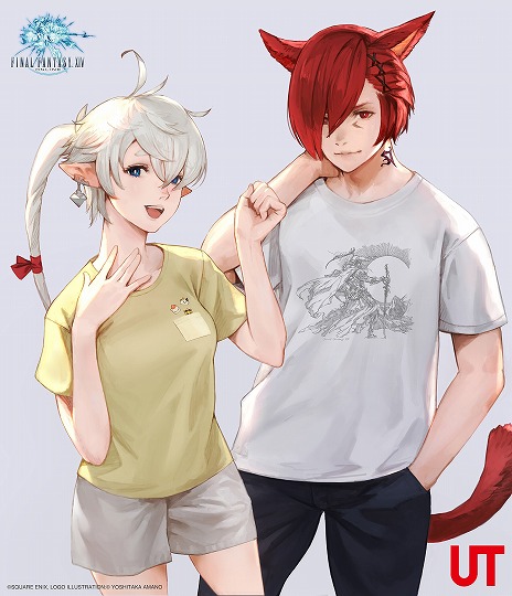 画像ギャラリー No.009のサムネイル画像 / 「FFピクセルリマスター」「FFXIV」「FFXVI」のUT，販売開始。UTを着たアリゼーとグ・ラハ・ティアの新作アートが公開に