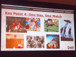 画像ギャラリー No.011のサムネイル画像 / ［GDC 2013］成功の鍵は「イベント」にあり。米国向けアプリを題材に，ディー・エヌ・エーの開発者が語ったソーシャルゲームの秘訣とは