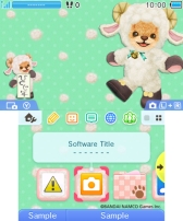 画像ギャラリー No.001のサムネイル画像 / 「クマ・トモ」の3DS用テーマが配信中。羊モチーフのデザインなど計3種