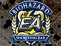 明日20日にスタートする「シューティングバー EA×バイオハザード 2ndシーズン」を一足先に体験。オリジナルメニューはもちろん，ガイナックス所属のイラストレーターが描き下ろしたターゲットも登場