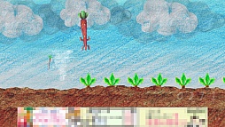 画像ギャラリー No.006のサムネイル画像 / 画面をこすり,ゴボウと謎の生物を収穫。iOS向け「ゴボボ抜き」を紹介する「(ほぼ)日刊スマホゲーム通信」第165回