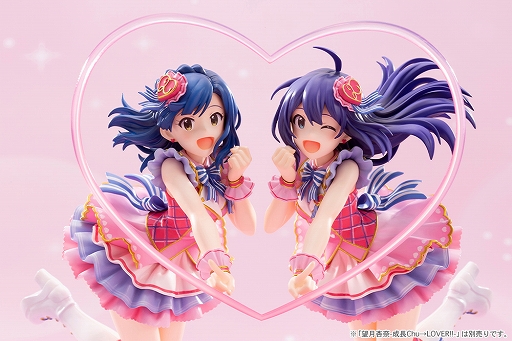 画像ギャラリー No.001のサムネイル画像 / 「アイマス ミリオンライブ！」の七尾百合子と望月杏奈が“成長Chu→LOVER!!-”の衣装でフィギュアに