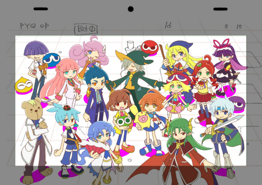画像ギャラリー No.020のサムネイル画像 / 「ぷよクエ」OPアニメの制作秘話！　セガの吉永 匠氏×アニメ監督の工藤昌史氏に，ぷよの日記念インタビュー