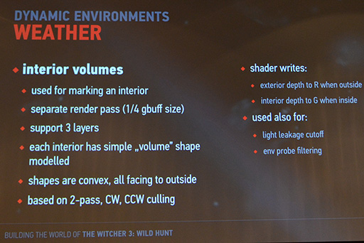 画像ギャラリー No.020のサムネイル画像 / ［SIGGRAPH 2015］「The Witcher 3」メイキングセッションに見る，先端的なオープンワールドゲームの実装テクニック