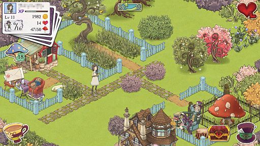 画像ギャラリー No.011のサムネイル画像 / ワンダーランドでアリスと不思議なお茶会を。iOS向け箱庭型育成ゲーム「アリスの不思議なティーパーティー」を紹介する「(ほぼ)日刊スマホゲーム通信」第276回
