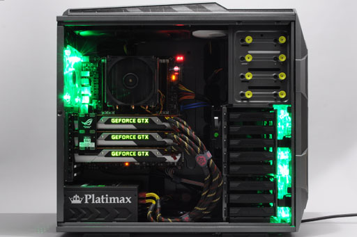 画像ギャラリー No.005のサムネイル画像 / 「GeForce GTX TITAN」の3-way SLI動作レポート。7860×1440ドットで3Dゲームが動き,消費電力が大台に達する世界へようこそ