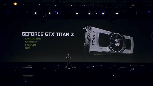 画像ギャラリー No.002のサムネイル画像 / ［GTC 2014］価格は圧巻の2999ドル！ デュアルGK110カード「GeForce GTX TITAN Z」登場
