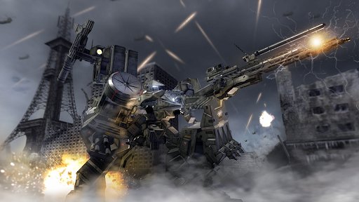 画像ギャラリー No.003のサムネイル画像 / 「ARMORED CORE VERDICT DAY」のスクリーンショットを掲載。見覚えのないパーツの姿もチラリ