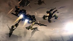 画像ギャラリー No.005のサムネイル画像 / 「ARMORED CORE VERDICT DAY」のスクリーンショットを掲載。見覚えのないパーツの姿もチラリ