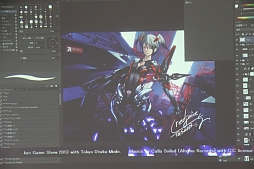 画像ギャラリー No.040のサムネイル画像 / ［TGS 2013］さまざまな活動を精力的に行うredjuice氏の，ライブペイントが行われたTokyo Otaku Modeブースの模様をお届け