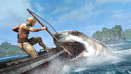 画像ギャラリー No.001のサムネイル画像 / サメと格闘もできる，「Assassin's Creed IV: Black Flag」のスクリーンショットやアートワークが多数公開