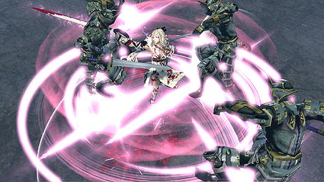 画像ギャラリー No.005のサムネイル画像 / 「ドラッグ オン ドラグーン3」最新情報。剣/槍/格闘装具/戦輪の情報と，それぞれのバトルシーンを収録したスクリーンショットが公開
