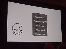 画像ギャラリー No.007のサムネイル画像 / ［GDC 2014］ゲームにできることはもっとたくさんあるはず。ヨコオタロウ氏がストーリーライティングの手法やゲームの可能性を語る