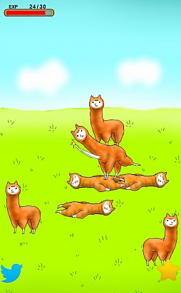 画像ギャラリー No.003のサムネイル画像 / 愛らしい動物が壮絶な進化を遂げる。スマートフォン向け育成ゲーム「アルパカにいさん」を紹介する「（ほぼ）日刊スマホゲーム通信」第205回