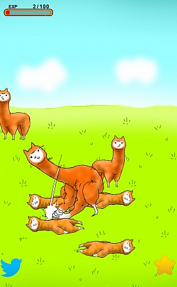 画像ギャラリー No.007のサムネイル画像 / 愛らしい動物が壮絶な進化を遂げる。スマートフォン向け育成ゲーム「アルパカにいさん」を紹介する「（ほぼ）日刊スマホゲーム通信」第205回