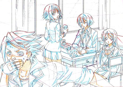 画像ギャラリー No.002のサムネイル画像 / 「MIND≒0（マインド/ゼロ）」，店舗別特典用イラストラフ5種類が公開に。ゲーム中とは違った雰囲気の学生服/ネグリジェ/ビキニ/着物姿をお披露目