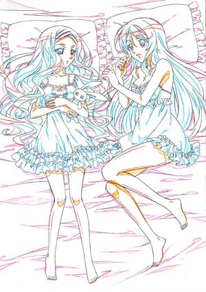 画像ギャラリー No.005のサムネイル画像 / 「MIND≒0（マインド/ゼロ）」，店舗別特典用イラストラフ5種類が公開に。ゲーム中とは違った雰囲気の学生服/ネグリジェ/ビキニ/着物姿をお披露目