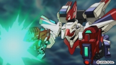 画像ギャラリー No.004のサムネイル画像 / 「ダンボール戦機ウォーズ」，瀬名アラタがストーリー中盤から使う新LBX「ドットブラスライザー」の概要などが明らかに。二刀流で戦い，変形機構も搭載