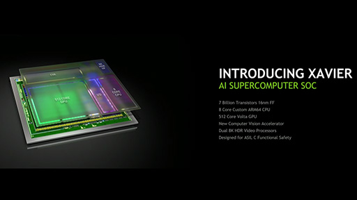 画像ギャラリー No.002のサムネイル画像 / NVIDIA，次世代GPU「Volta」を統合する車載機器用SoC「Project Xavier」の開発を表明