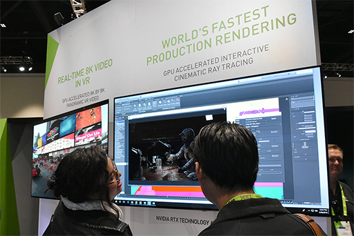 画像ギャラリー No.013のサムネイル画像 / GTC 2018のNVIDIAブースで“世界最大のGPU”こと「DGX-2」の実機をチェック。自動運転やゲームにおけるAI活用の展示にも注目だ