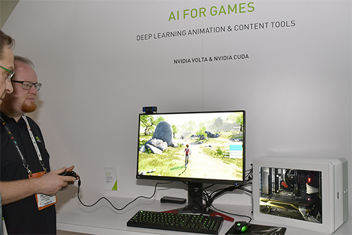 画像ギャラリー No.027のサムネイル画像 / GTC 2018のNVIDIAブースで“世界最大のGPU”こと「DGX-2」の実機をチェック。自動運転やゲームにおけるAI活用の展示にも注目だ