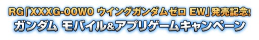 画像ギャラリー No.001のサムネイル画像 / ガンダムゲーム合同キャンペーンで,「RG ウイングガンダムゼロEW」が当たる