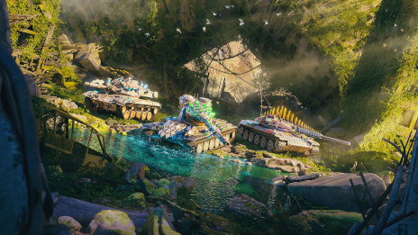 画像ギャラリー No.002のサムネイル画像 / 「World of Tanks Blitz」,恐竜をテーマにした伝説迷彩が手に入るイベント“恐竜ハント”を開催中