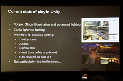 画像ギャラリー No.014のサムネイル画像 / ［GDC 2014］「Unity 5」のグラフィックスはここが新しい。動的光源処理を手軽にしたEnlightenとリアルタイムレイトレーシングの合わせ技とは