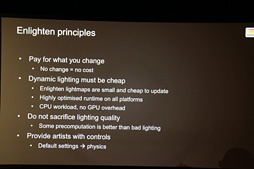 画像ギャラリー No.026のサムネイル画像 / ［GDC 2014］「Unity 5」のグラフィックスはここが新しい。動的光源処理を手軽にしたEnlightenとリアルタイムレイトレーシングの合わせ技とは