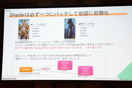 画像ギャラリー No.017のサムネイル画像 / ［Unite 2015］モバイルでナンバリングに負けないHDクオリティの実現を目指す「MOBIUS FINAL FANTASY」はUnity 5をどう使っているのか