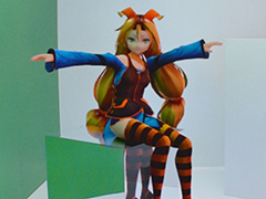 ［SIGGRAPH ASIA］等身大のコーネルボックス内で「ユニティちゃん」とツーショット記念撮影ができる展示が大人気。ただしお触りは不可