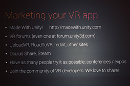 画像ギャラリー No.020のサムネイル画像 / ［GDC 2016］パブリックβが公開されたUnity 5.4はVR性能が大幅に向上。UnityのVRに関する取り組みと業界動向を見る