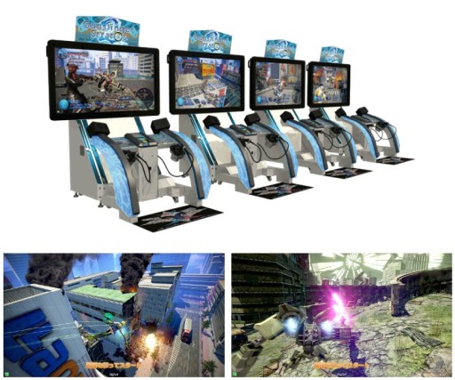 画像ギャラリー No.001のサムネイル画像 / シリコンスタジオ,GDC 2014に「ガンスリンガー ストラトス2」を出展。「YEBIS 2」の導入事例として今年も大型筐体を展示