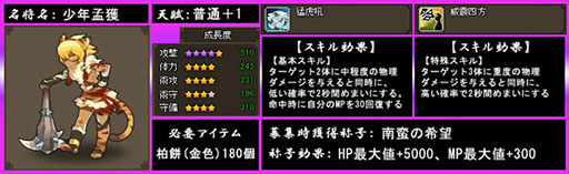 画像ギャラリー No.003のサムネイル画像 / 「四神演武」，限定名将“少年孟獲”らを獲得できるキャンペーンが実施中