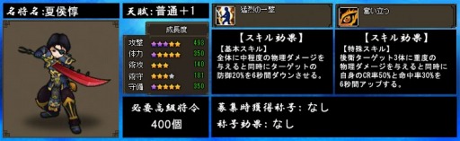 画像ギャラリー No.003のサムネイル画像 / 「四神演武 Regulus」，三国志で名高い魏の武将「夏候惇」が名将として参戦