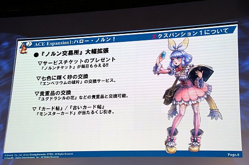 画像ギャラリー No.004のサムネイル画像 / [TGS 2013]第1弾アップデートの詳細や「AKIBA’S TRIP2」とのコラボ情報も発表された「ラグナロク オデッセイ エース」ステージをレポート