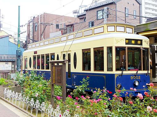 画像ギャラリー No.002のサムネイル画像 / 「明治東亰恋伽」,都電荒川線で「めいこい列車」が運行。特別な車内広告も