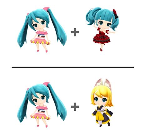 画像ギャラリー No.011のサムネイル画像 / 「初音ミク Project mirai 2」，服だけチェンジもできる「おきがえ」システムや，新収録曲＆コスチュームが公開に。前作の楽曲＆コスチュームも再収録