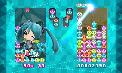画像ギャラリー No.026のサムネイル画像 / 「初音ミク Project mirai 2」，ゲーム内で楽しめるパズルゲーム「ぷよぷよ39！」や，“ミクダヨー”になりきれる「ダヨーフェイス」などを紹介
