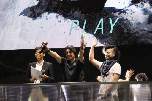 画像ギャラリー No.014のサムネイル画像 / ［TGS 2013］テルミ，カグラ，ココノエが華麗なアクションで観客を魅了した，「BLAZBLUE CHRONOPHANTASMA」のステージイベントをレポート