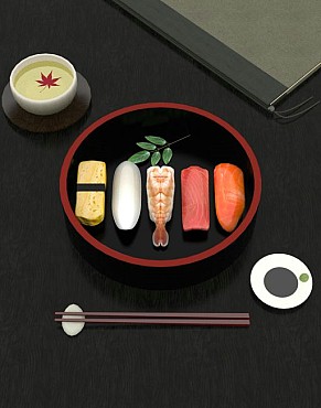 画像ギャラリー No.009のサムネイル画像 / 「もっと!ぴよ盛り」,新ステージ「お弁当編」「給食編」が追加。iOS向け「謎解きゲーム 解体」のお寿司編が今冬配信予定