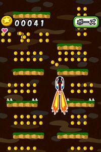 画像ギャラリー No.002のサムネイル画像 / スマホ向け「ホッピングでコイン」が配信中。画面を傾けて大穴から脱出しよう