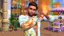 画像ギャラリー No.002のサムネイル画像 / 人生シム「The Sims 4」の最新拡張パック「Lovestruck」本日リリース。マッチングアプリやデートなど,さまざまな恋愛体験を楽しめる