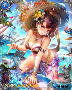 画像ギャラリー No.008のサムネイル画像 / 「戦国炎舞-KIZNA-」，水着キャラが登場する「渚の戦姫ガチャ」が本日スタート